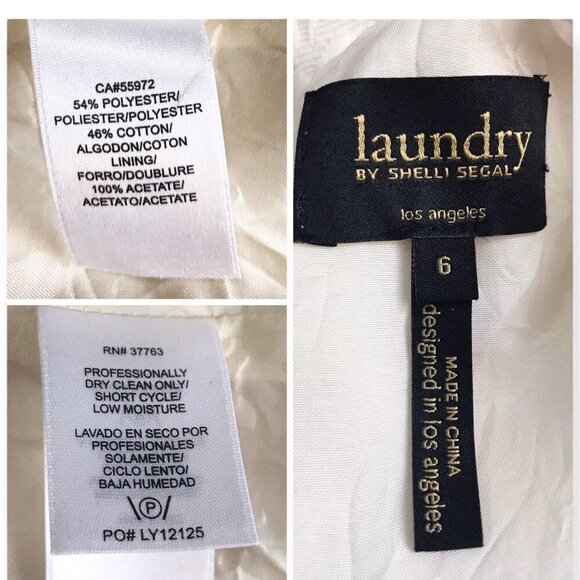 Laundry by Shelli Segal White Jeweled Sheath Dress - Picture 3 of 9